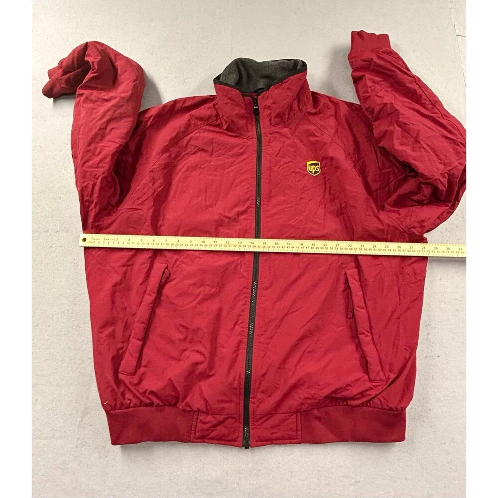 Rare UPS Uniform Devon & Jones Red Jacket 2XL